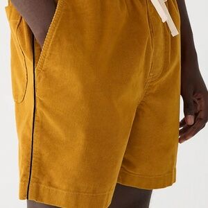 J. Crew 6" corduroy dock short with piping (small)